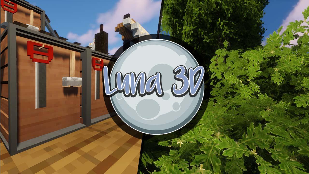 Minecraft Luna 3D -пакет ресурсов