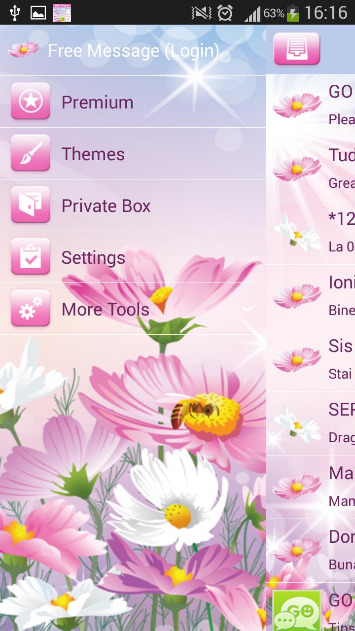 GO SMS Wild Flowers
