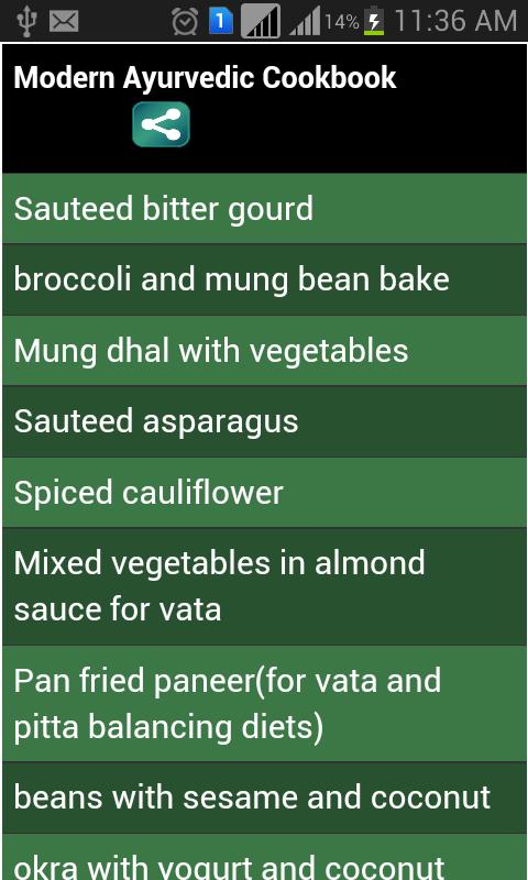 ayurvedic cookbook