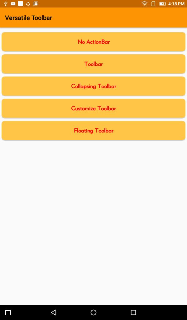 versatile Toolbar