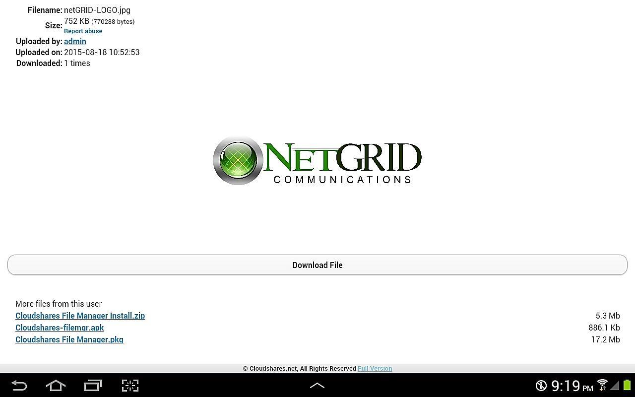 Cloudshares.net Cloud Storage