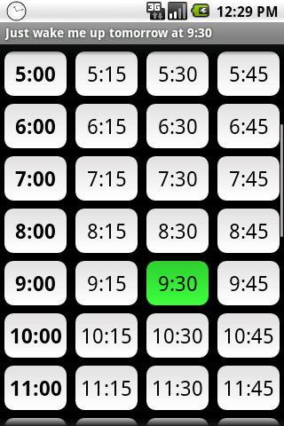 Just wake me up (alarm clock)