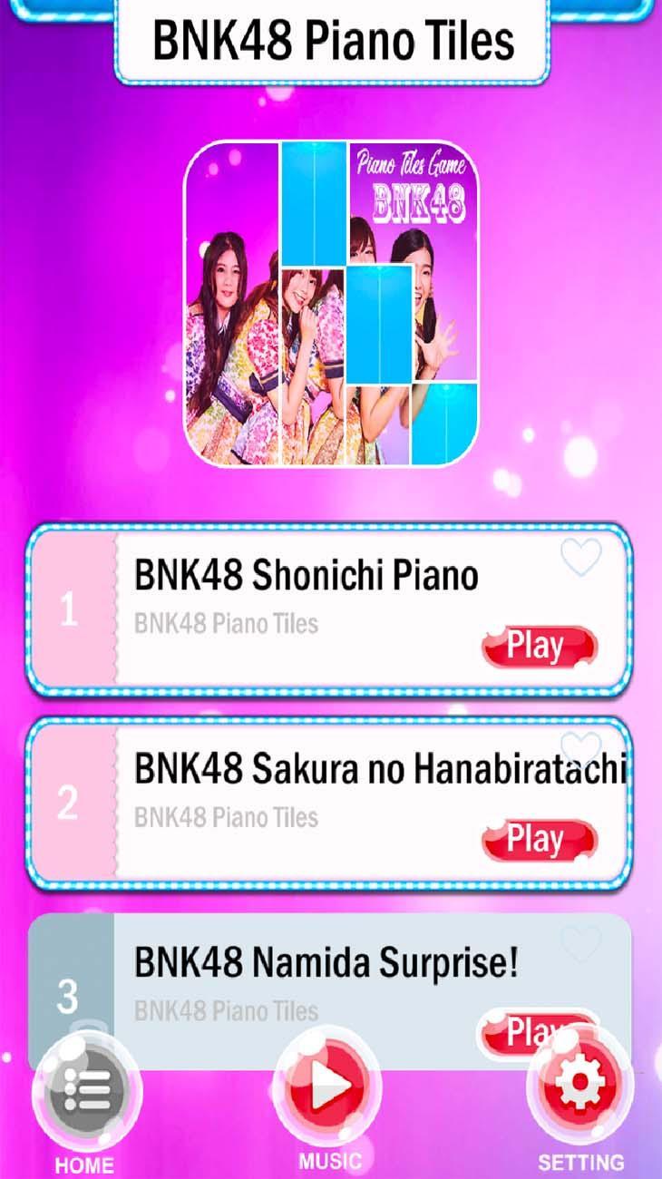 BNK48 Piano Tiles