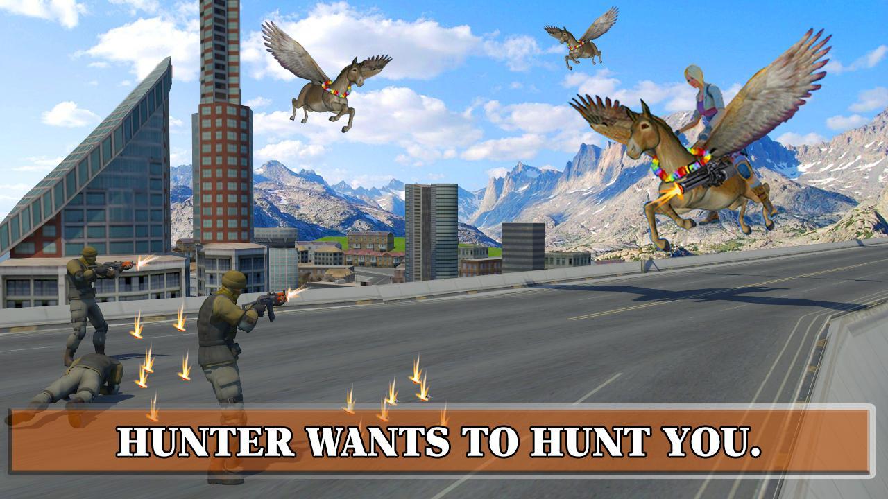 Flying Animal Donkey Simulator