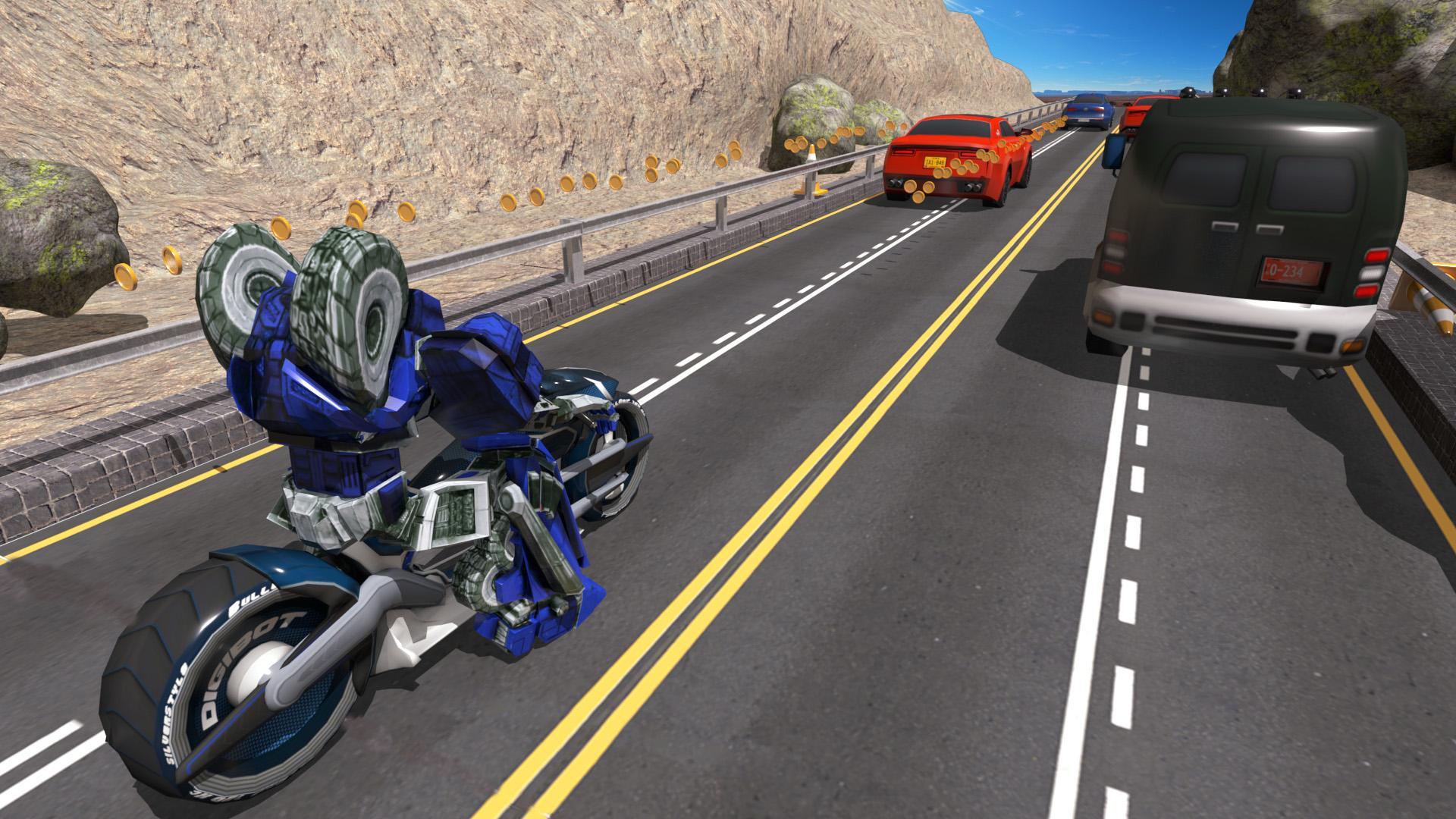 Tron Bike Robot Traffic Rider