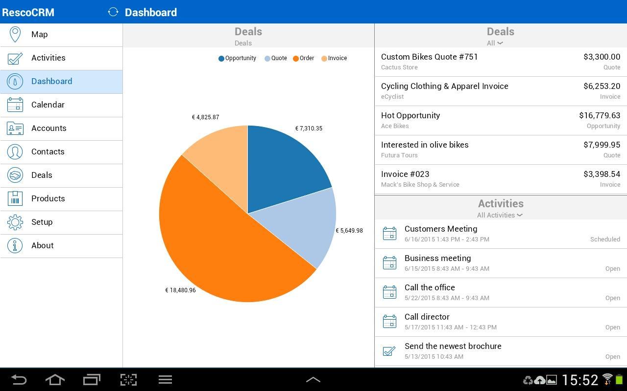 Mobile client for Resco CRM