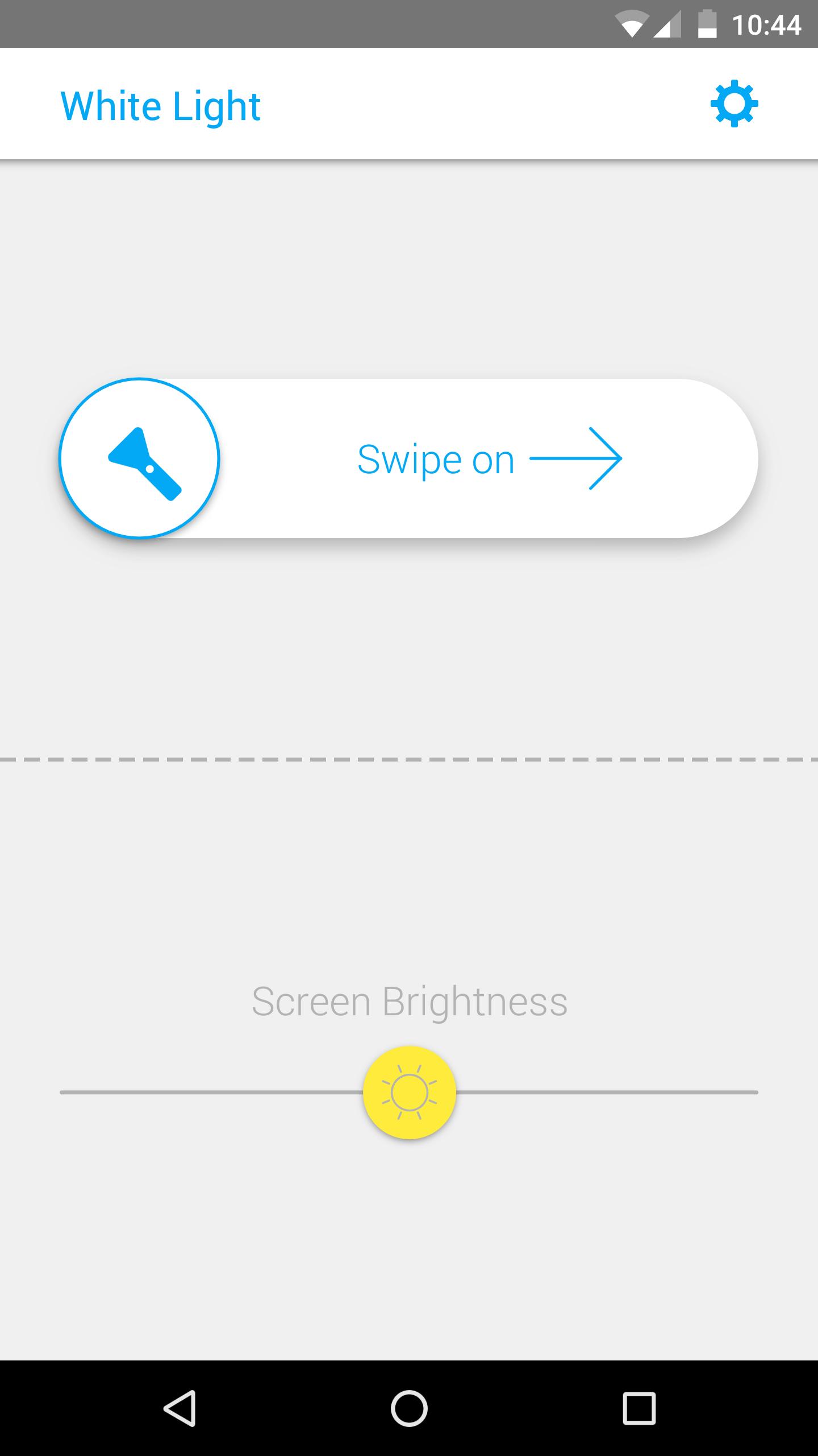 White Light Flashlight