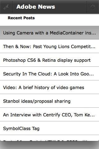 Adobe News Feed Reader Free