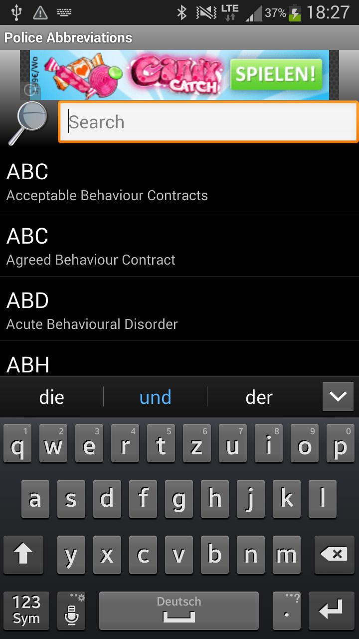 Police Abbreviations