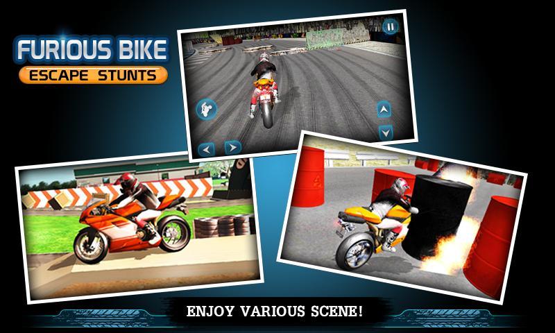 Furious Bike Escape Stunts