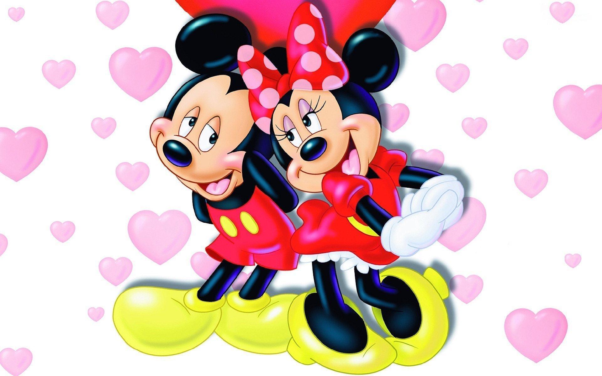 Cute Wallpaper Mickey and Minnie Mouse HD