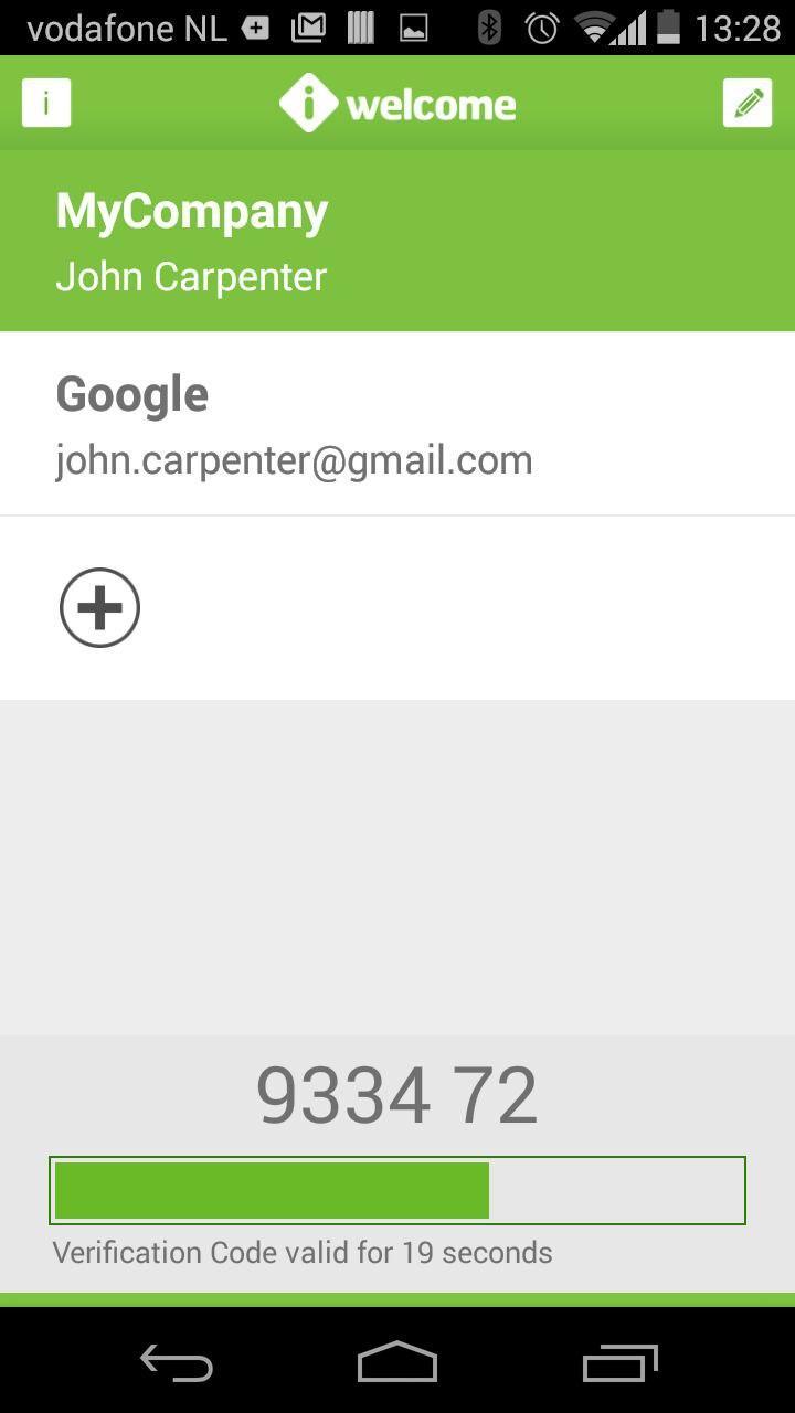 iWelcome Authenticator