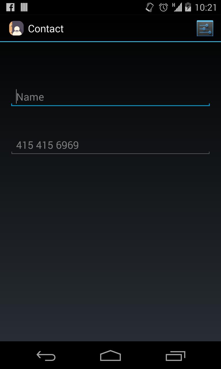 Simple Contacts Manager