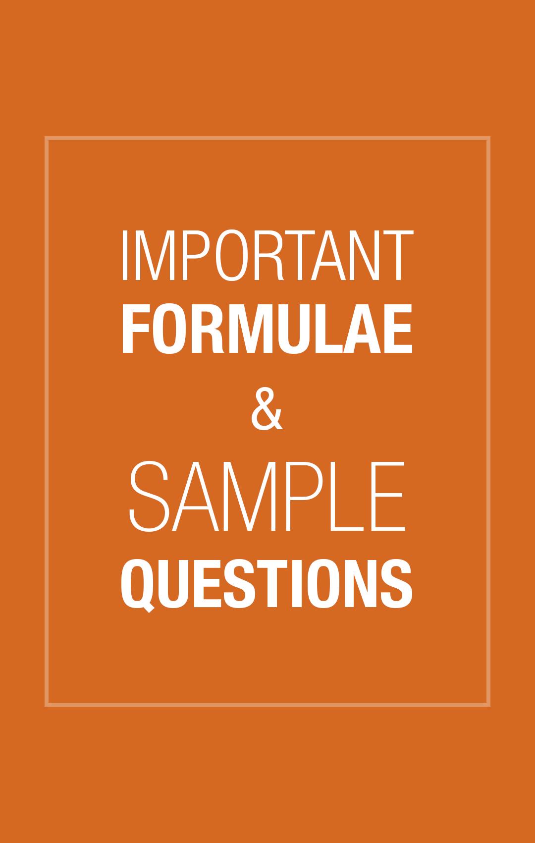 AIPMT - Formulae & Notes