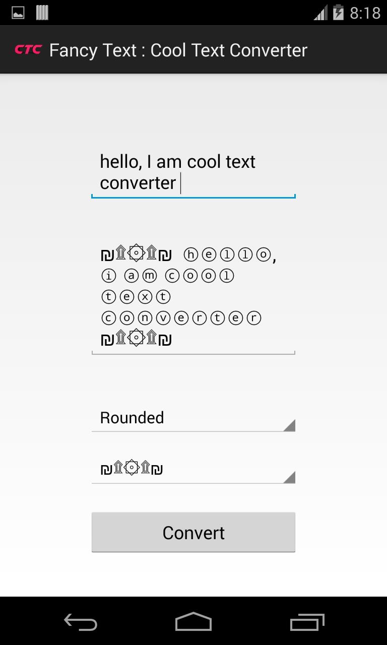 Fancy Text : Cool Text Convert