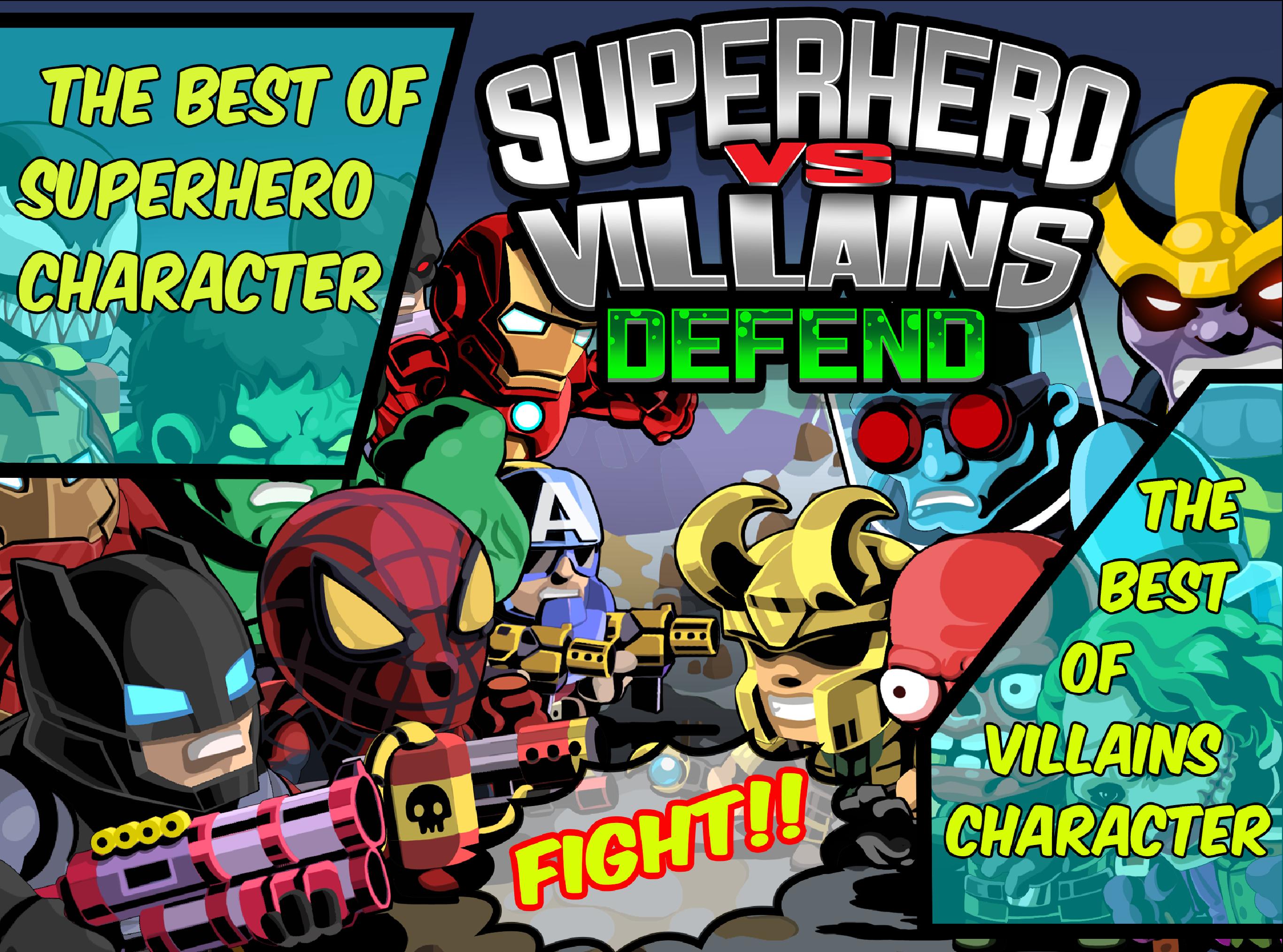 SuperHero VS Villains Defense