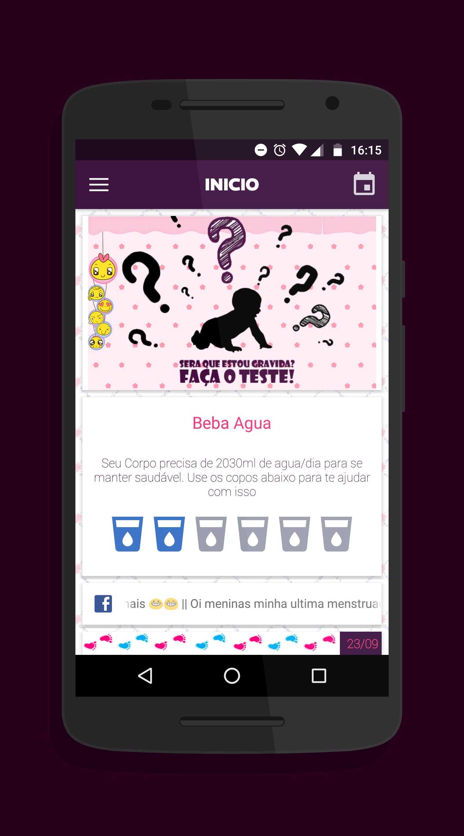 Pregnancy Test & Calendar