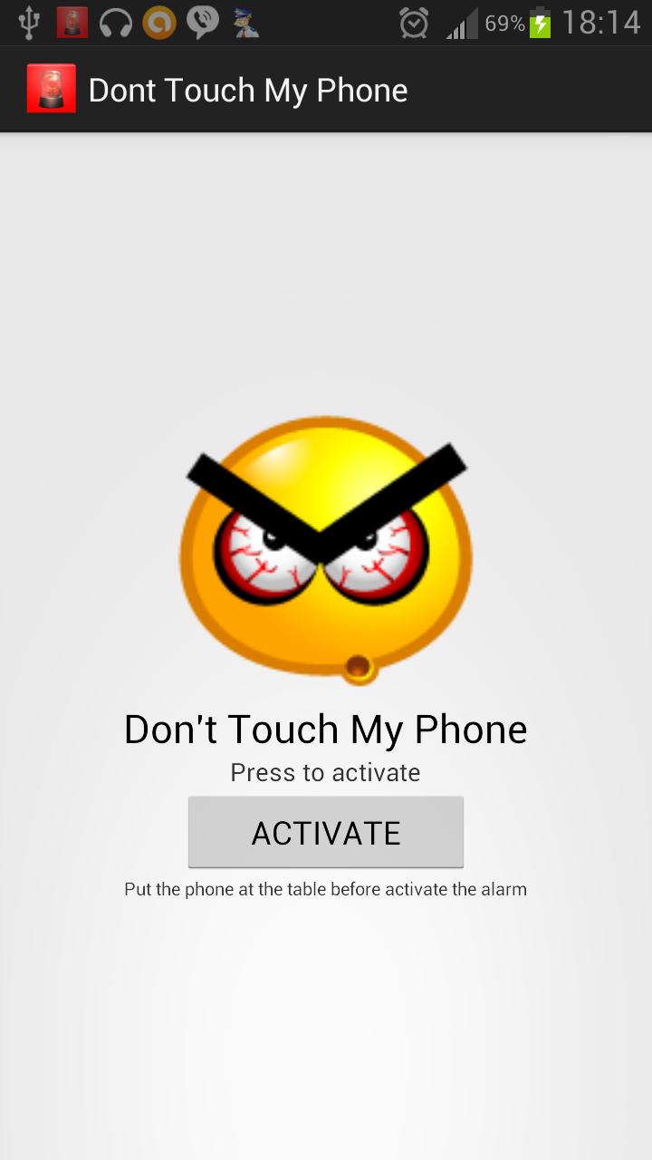 Don't touch my phone basic