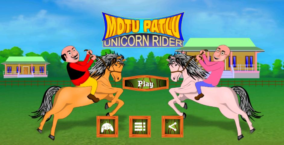Motu Patlu Unicorn Rider