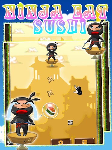 Ninja eat sushi