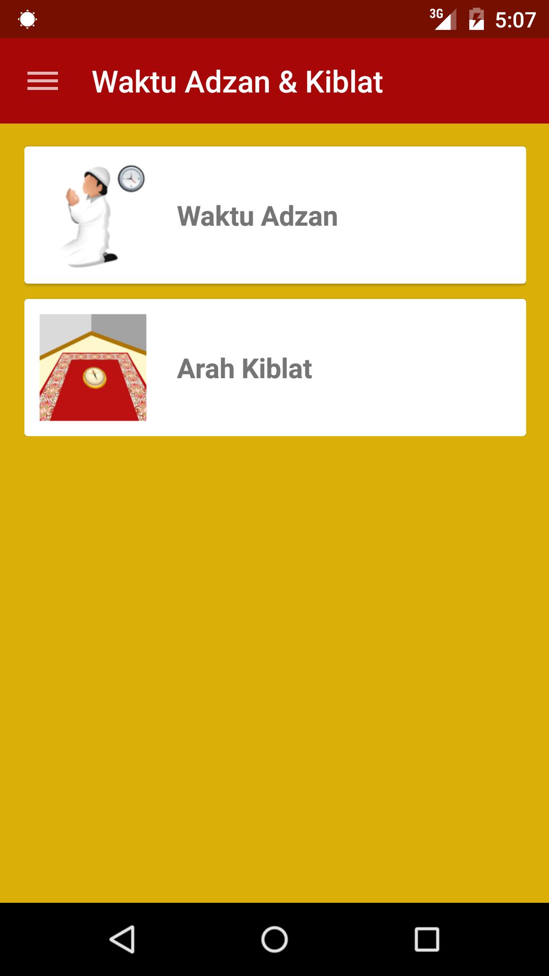 Waktu Adzan & Kiblat