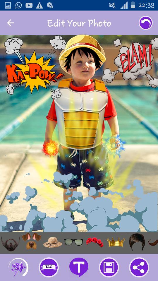 Manga photo stickers