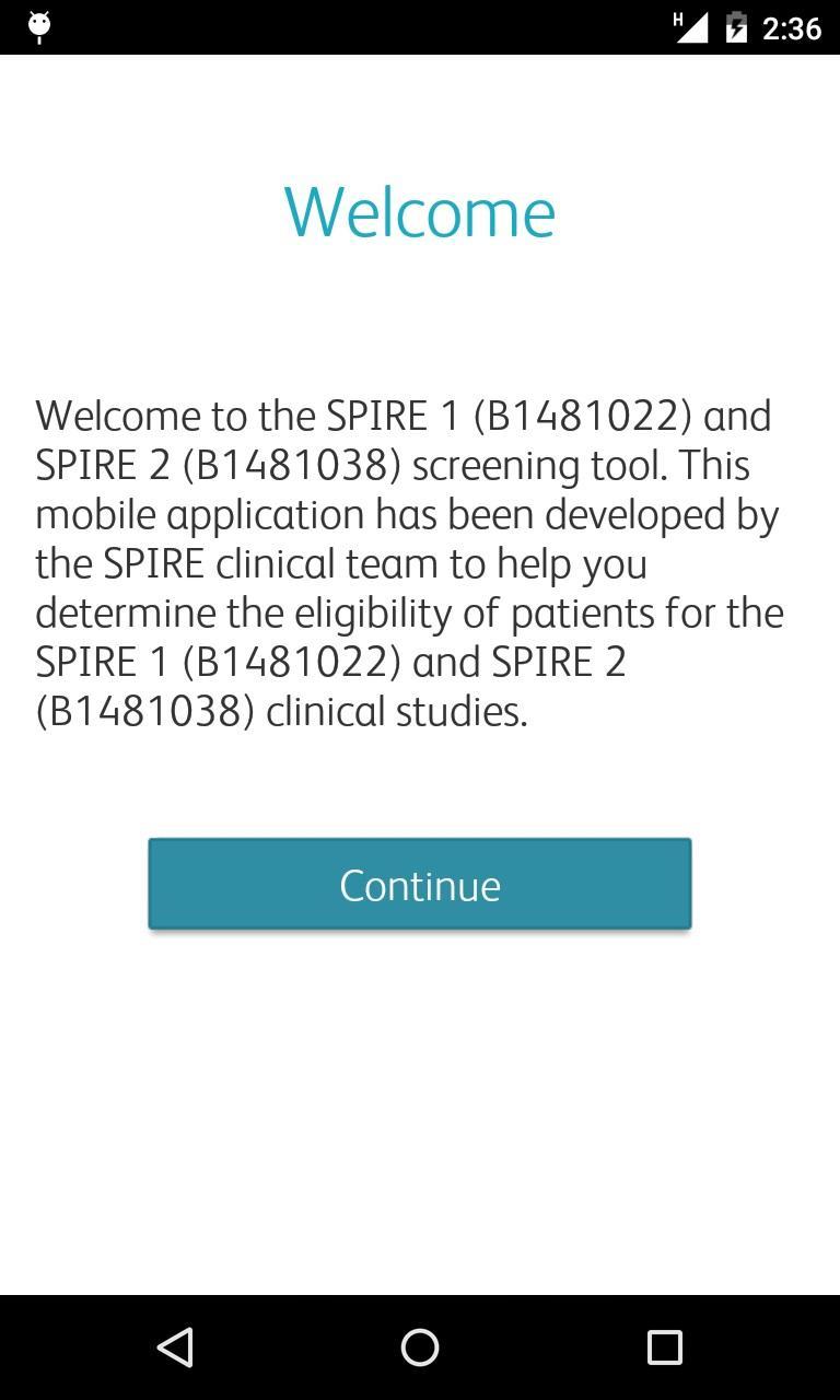 SPIRE Clinical Trial Screening