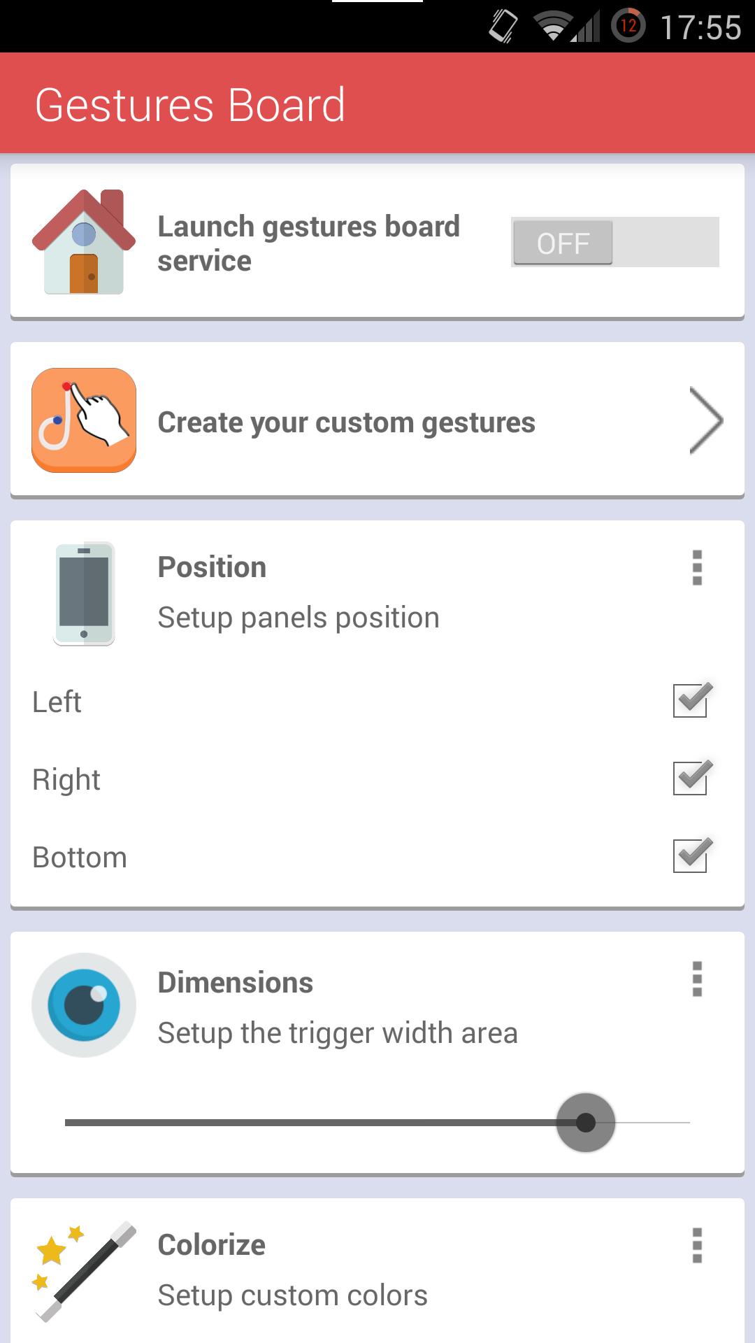 Gestures Board