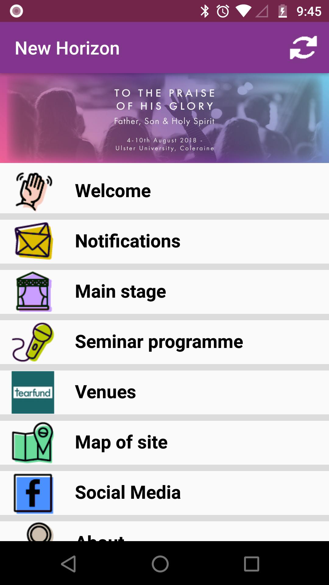 New Horizon, Coleraine, Aug 2018