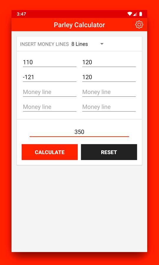 Parlay and Betting Calculator