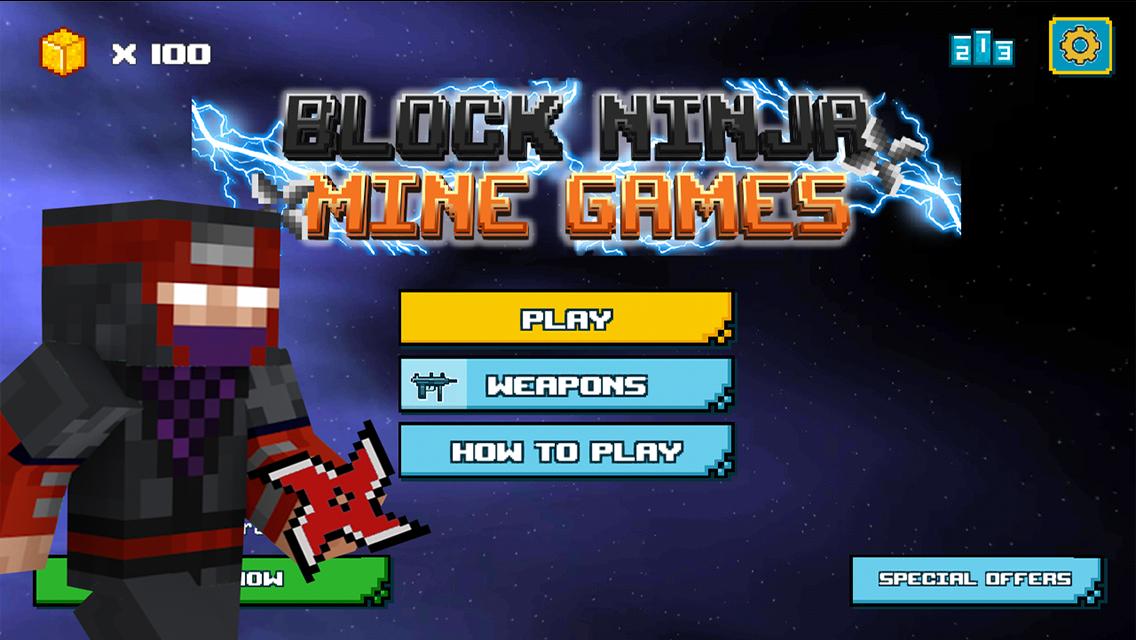 Block Ninja Mine Games