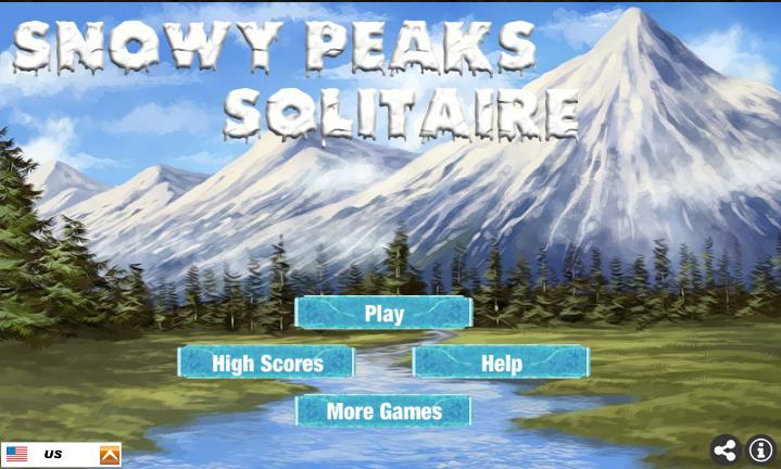 Snowy Peaks Solitaire Game