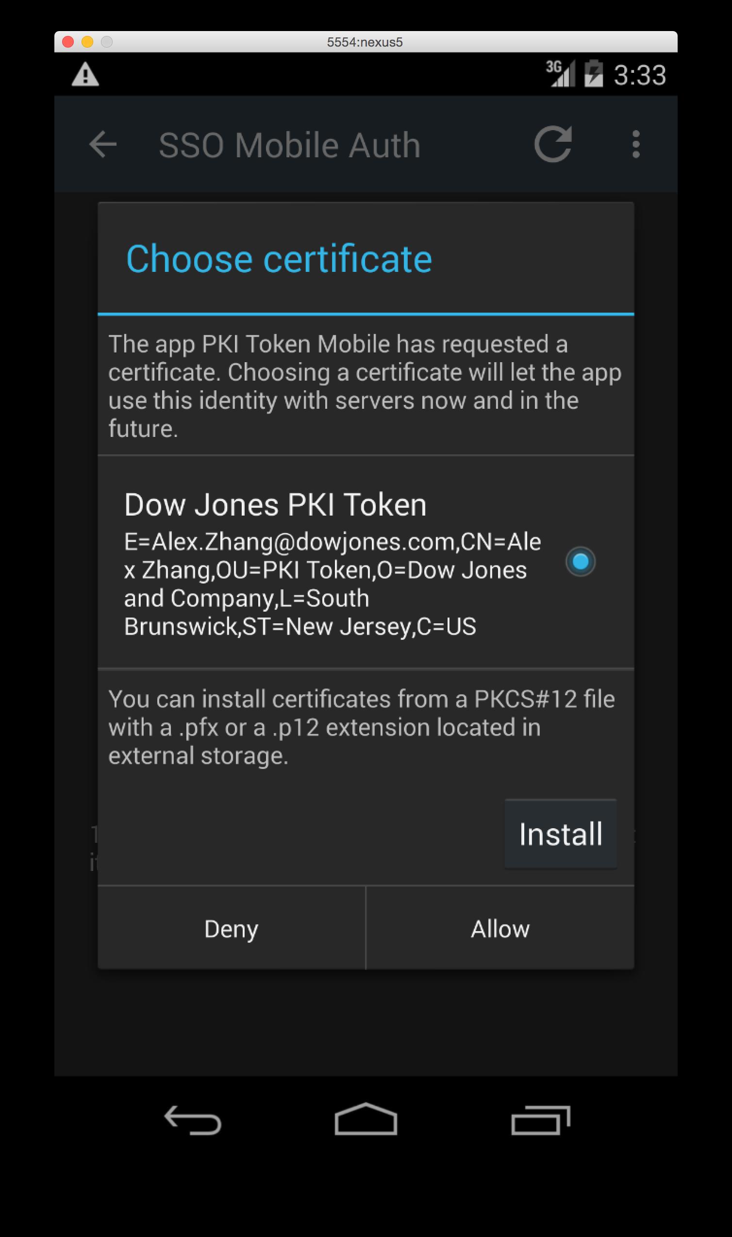 PKI Token Mobile
