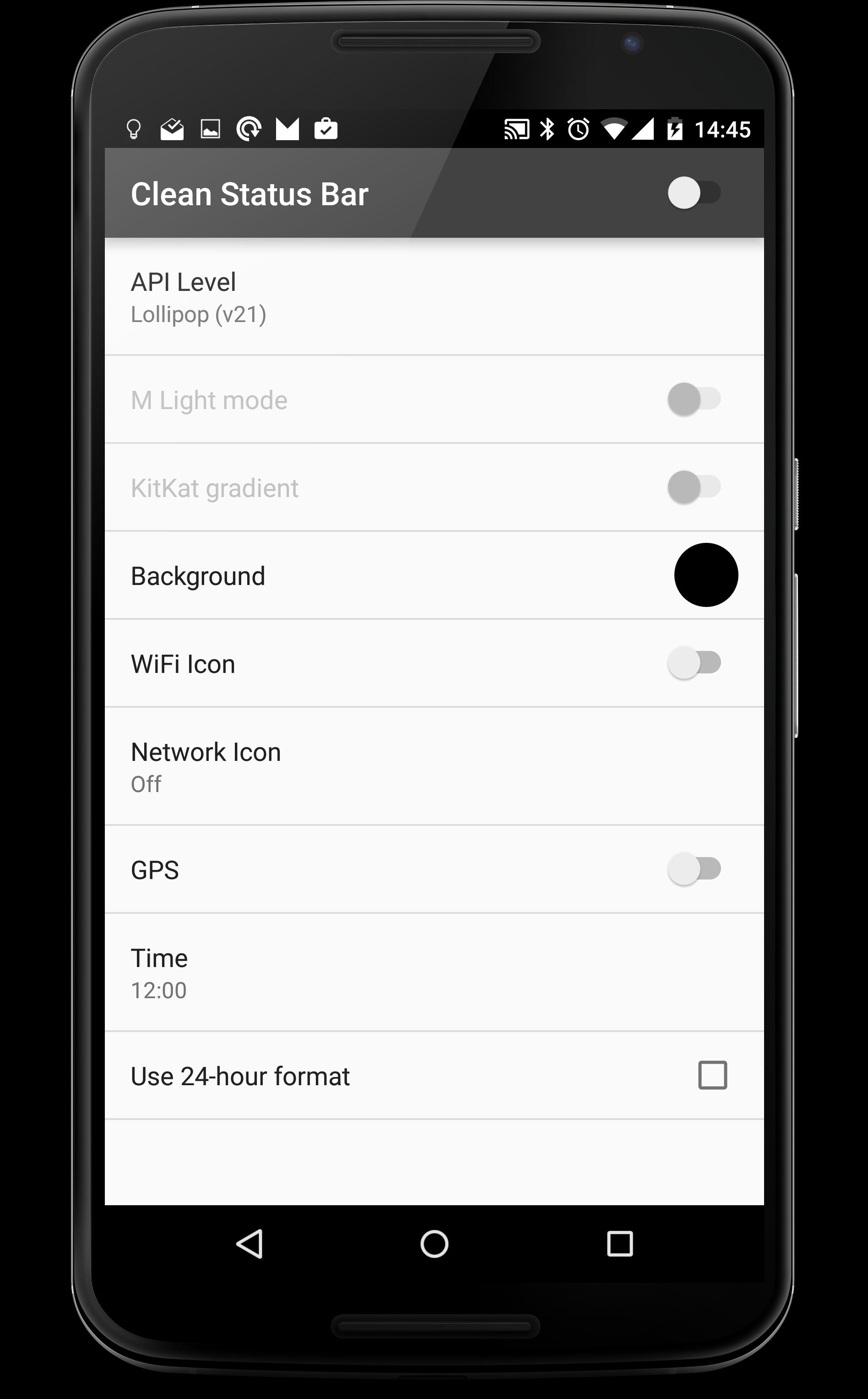 Clean Status Bar [Developers]