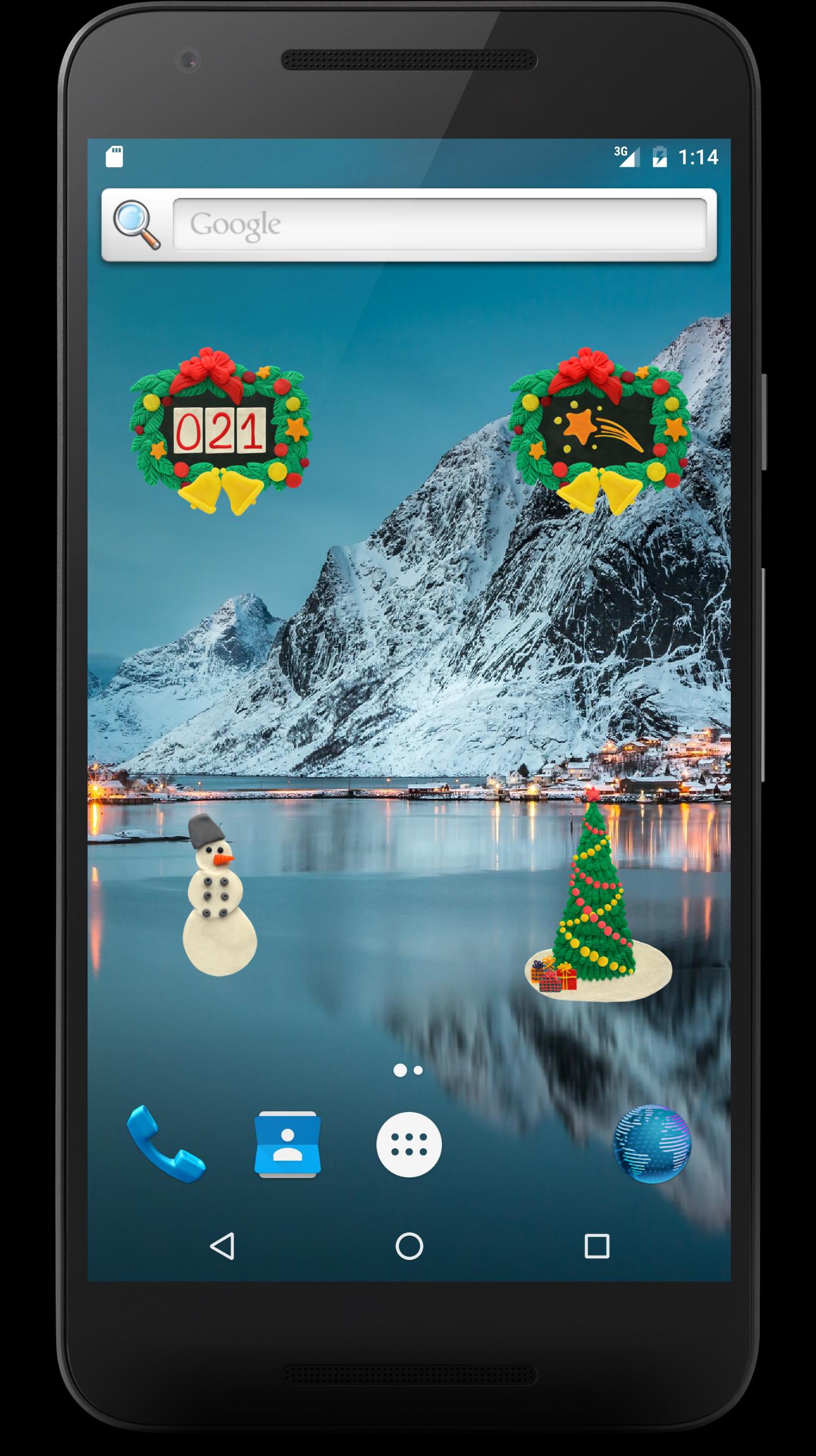 KM Christmas countdown widgets