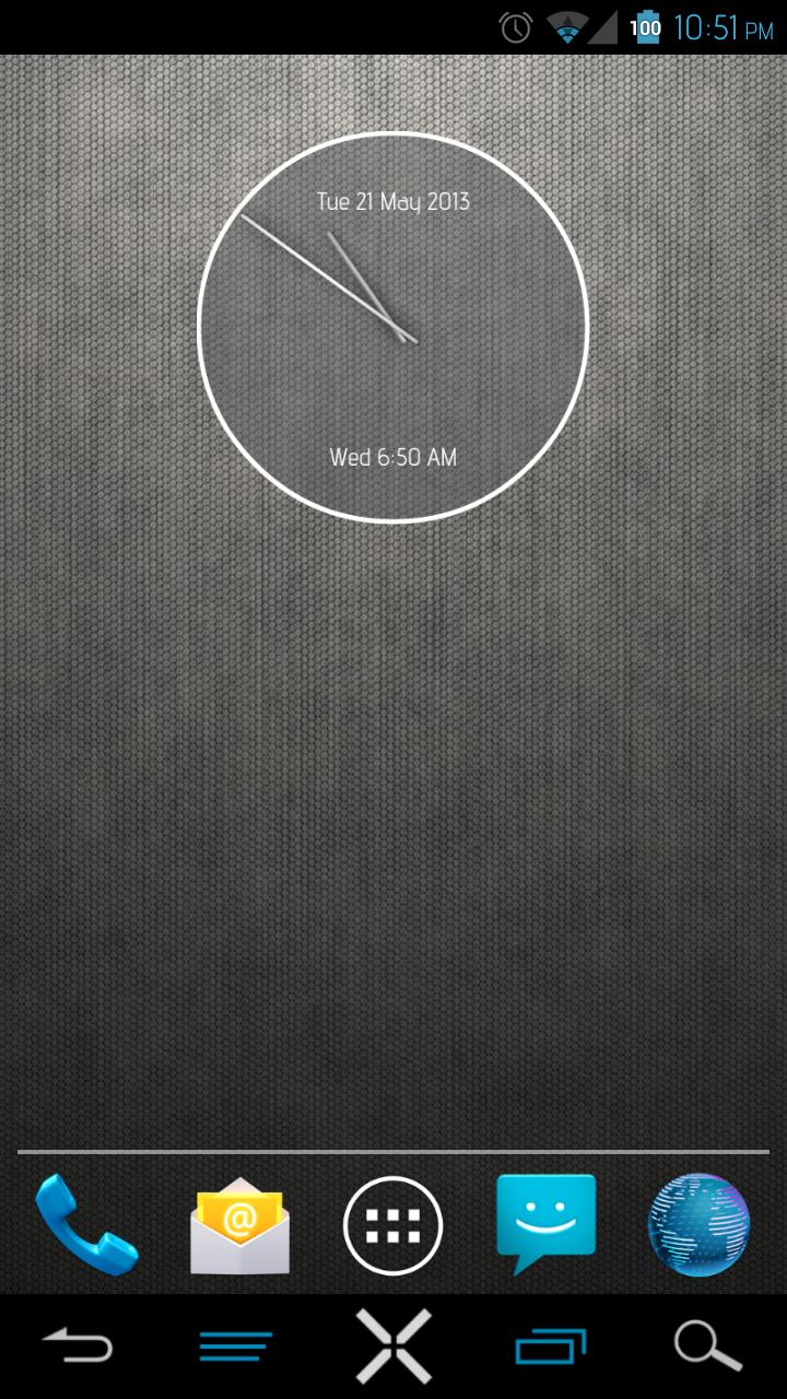 Calendar Clock - UCCW Skin