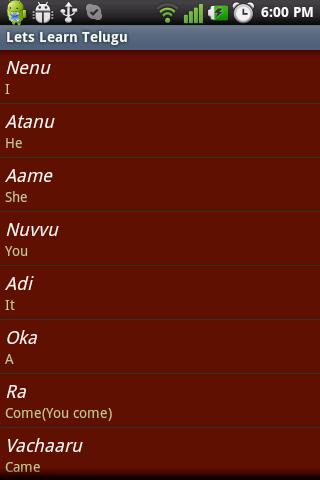 Lets Learn Telugu