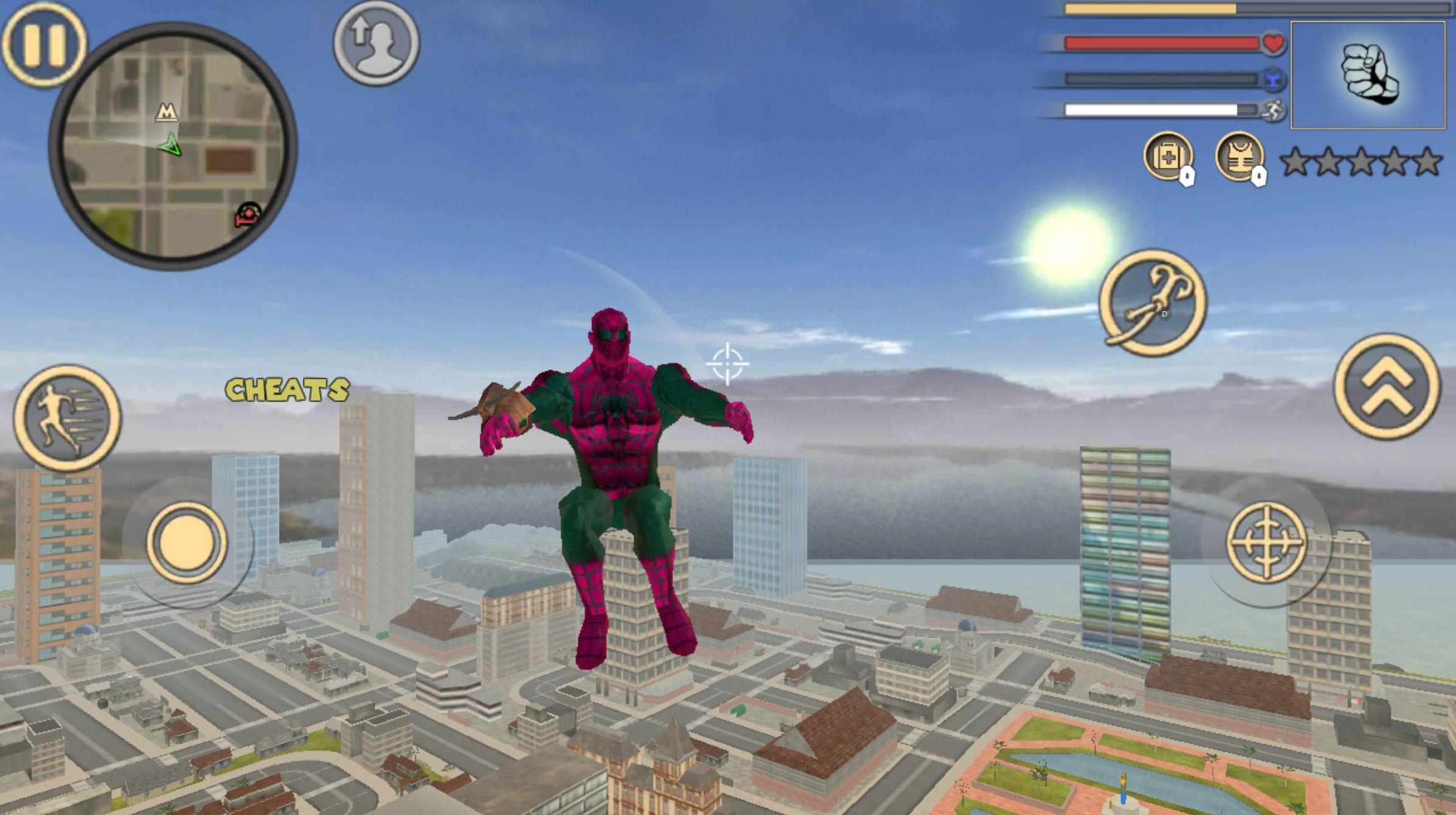 Amazing Spider Rope Hero Ninja Strange Crime