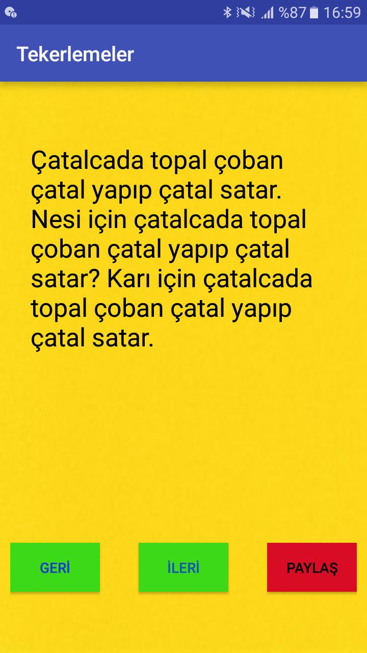 Tekerlemeler