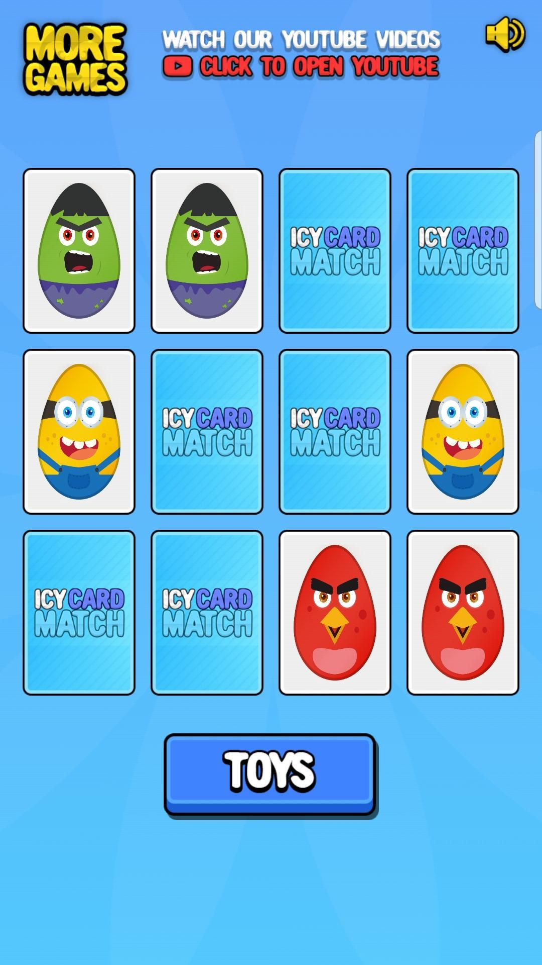Icy Card Match