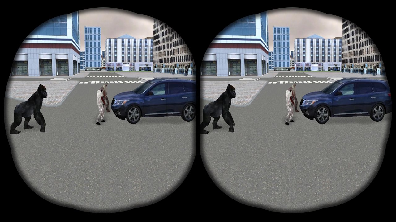 VR Angry Gorilla Rampage 3D :Google Cardboard Game