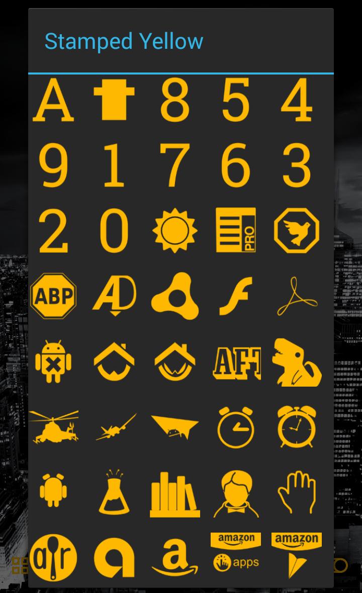 Stamped Yellow