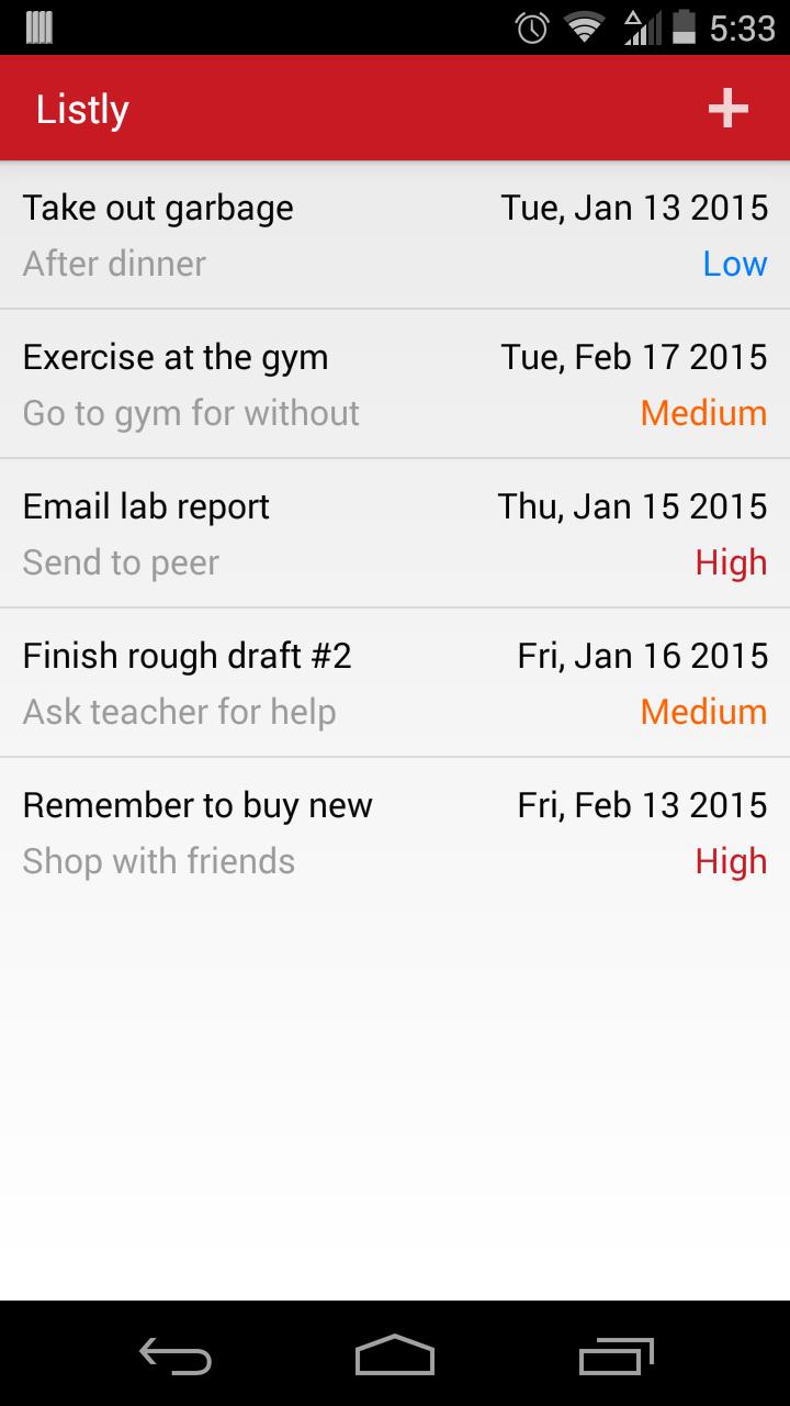 Listly: To-Do List