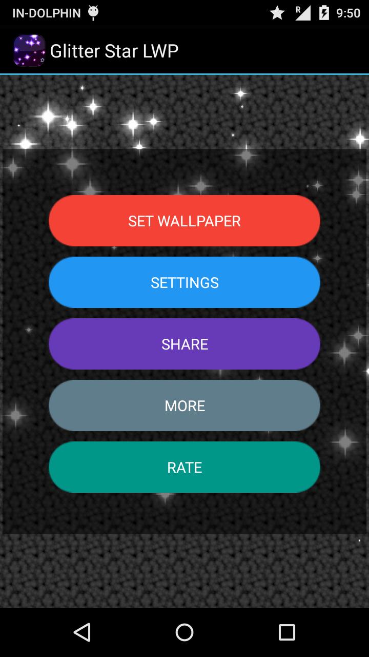 Glitter Star Live Wallpaper