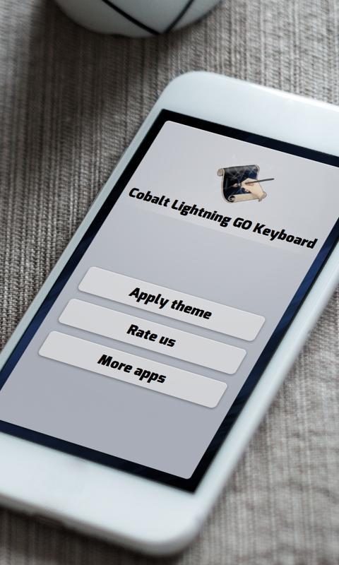 Cobalt Lightning Keyboard Skin