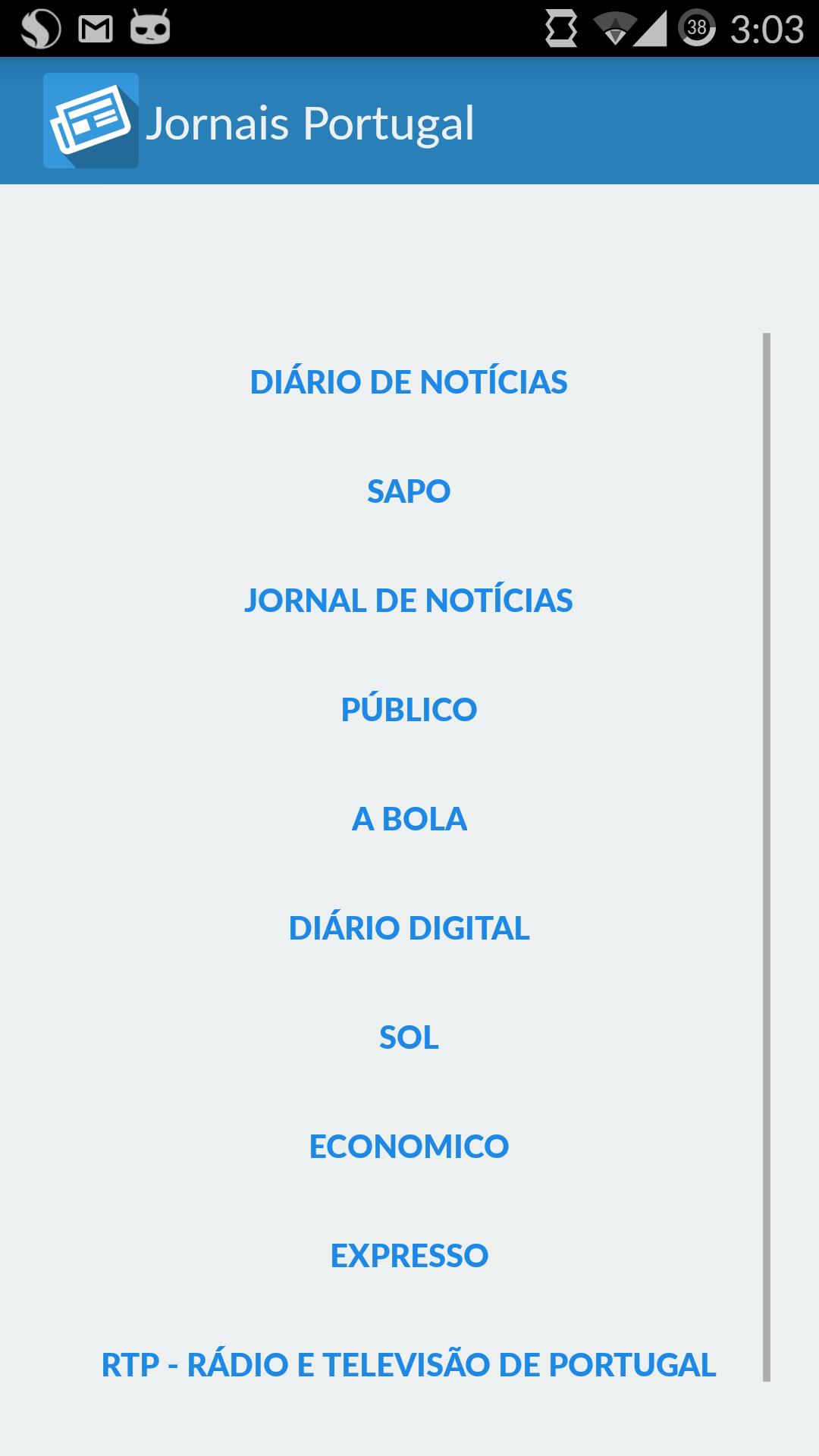 Jornais Portugal