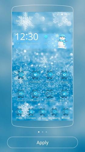 Ice Frozen Snow Xmas Theme