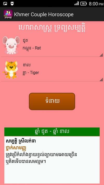Khmer Couple Horoscope