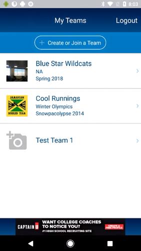 Sports Team Connect