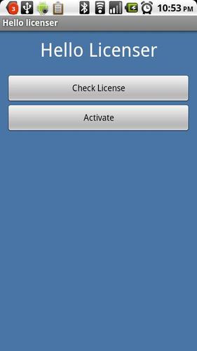 Hello Licenser